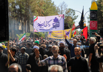 تشییع شهدای اقتدار وطن با حضور خانواده بزرگ دانشگاه بیرجند